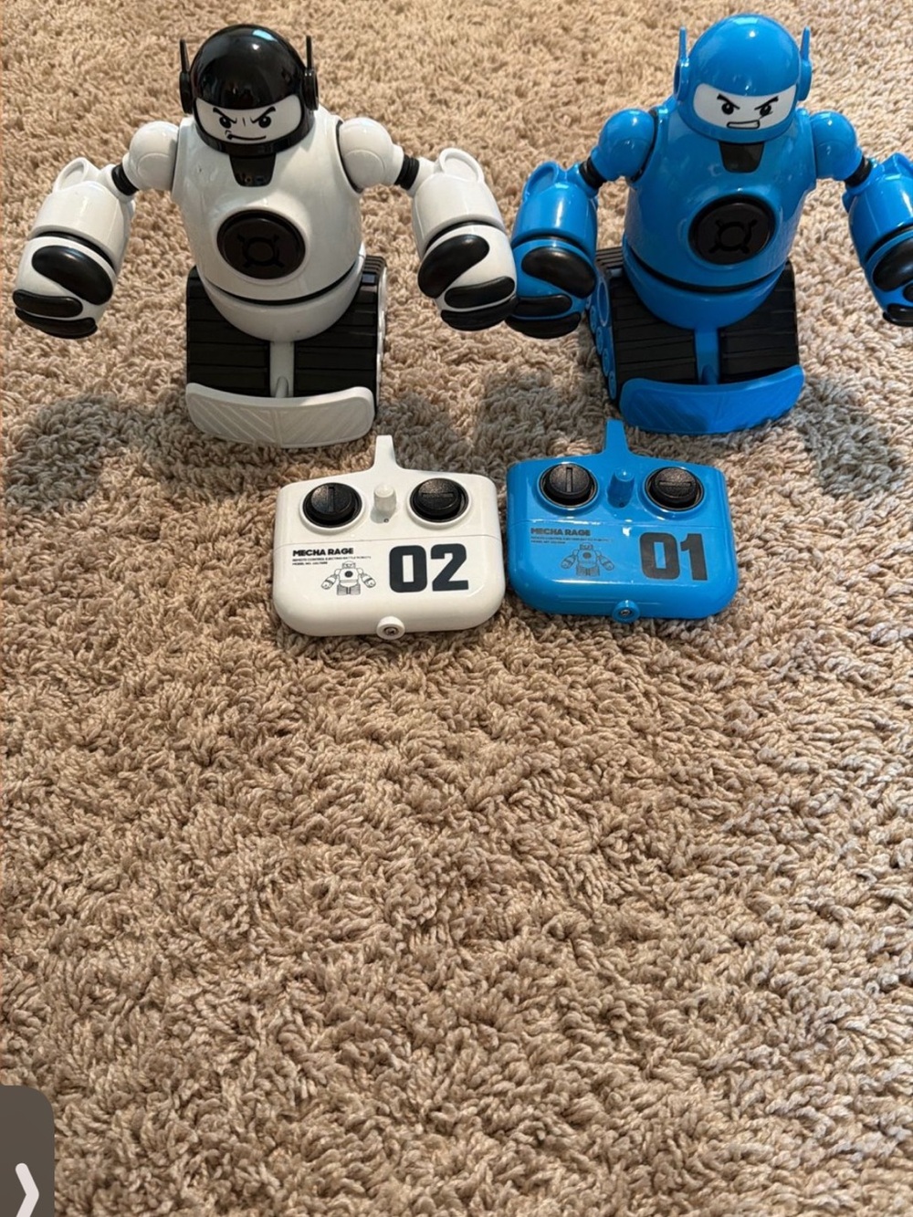 Remote Control Mecha Robot Toy - Blue and White